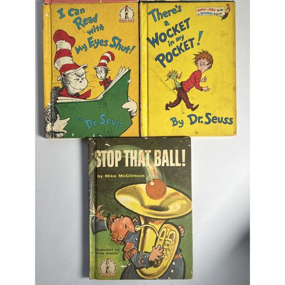 Lot of 7 Vintage 1958-1970 Dr. Seuss Book Club Edition Books - Picture 4 of 14